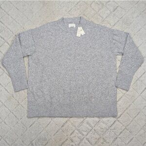 Aerie Sweater Womens S Gray Heathered Fleece Soft Lounge Cozy Oversized NEW
